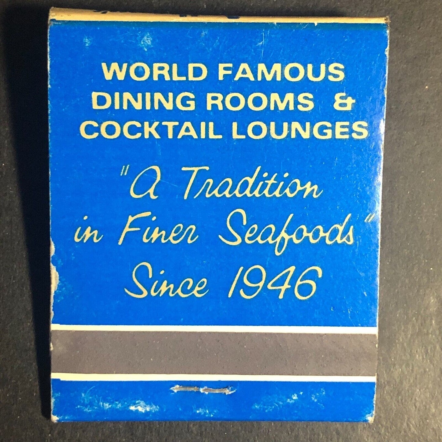 Anthony's Fish Grottos San Diego La Jolla La Mesa CA Full Matchbook c1973-79