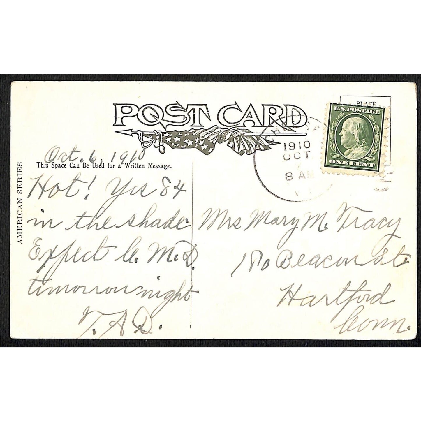 Ireland Postcard "...Keep My Memories Green" Paintbrush PM 1910 VGC