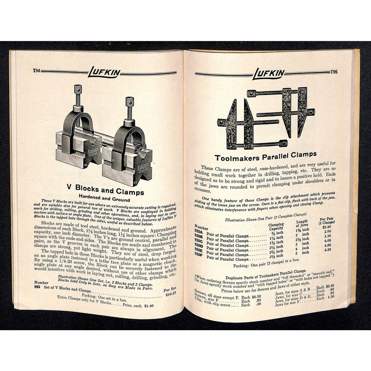 c1950 Lufkin Rule Precision Tools Catalog No. 7 144pp. Mid-City Hardware Chicago