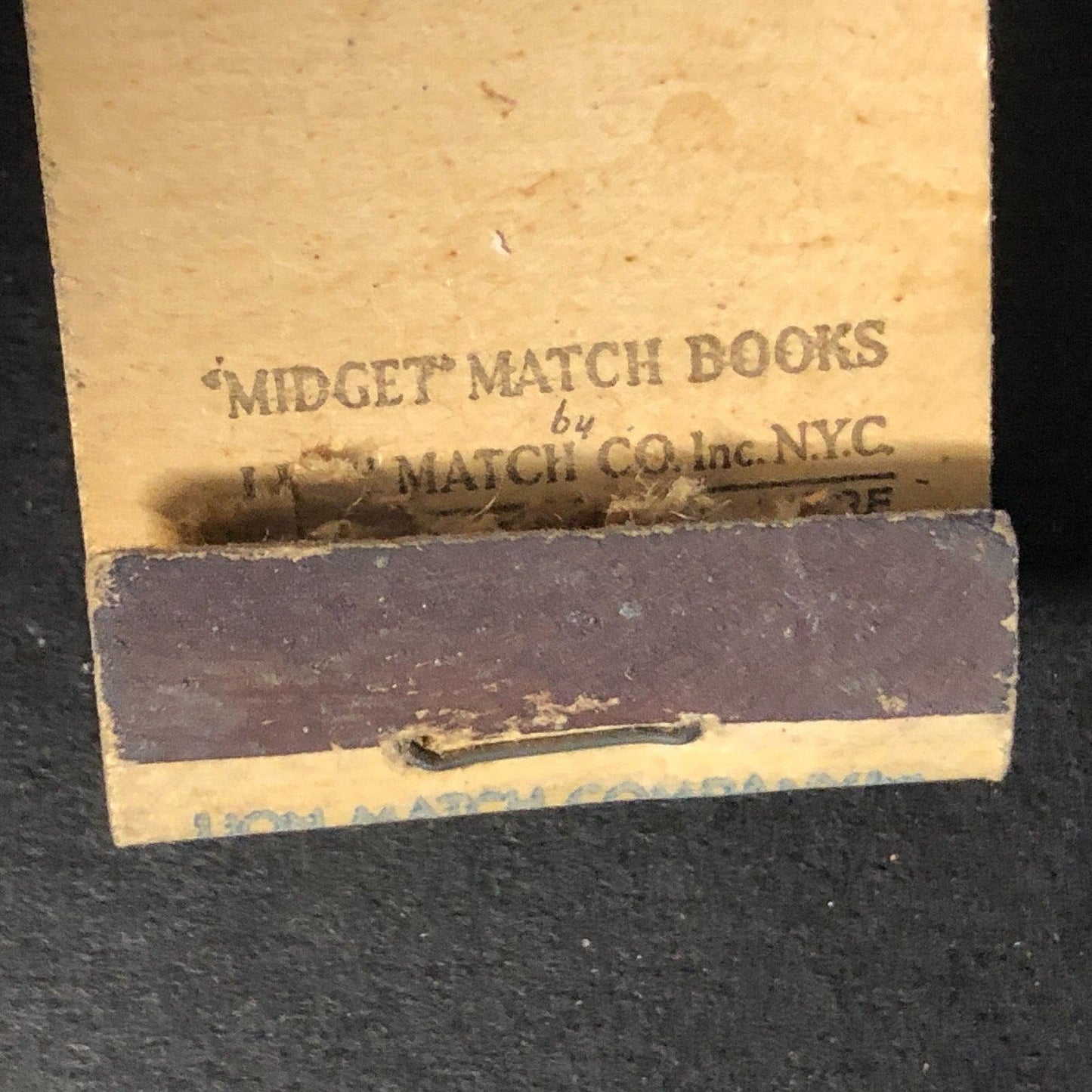 Addis Co. Syracuse, NY Sport Leigh Coats Midget Matchbook Cover c1934-43