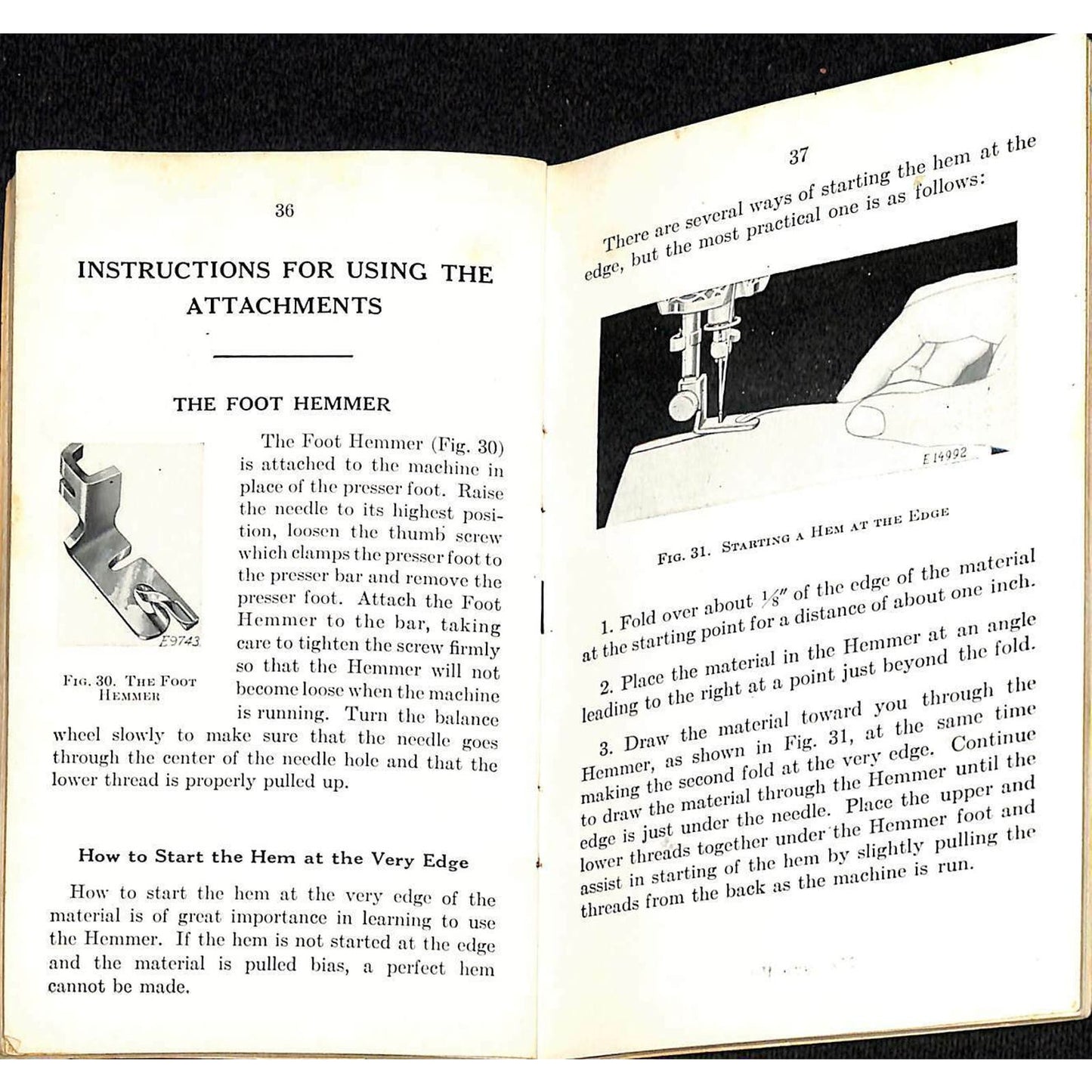 c1941 Singer Sewing Machine Instruction Booklet for Model 66-16 64pp