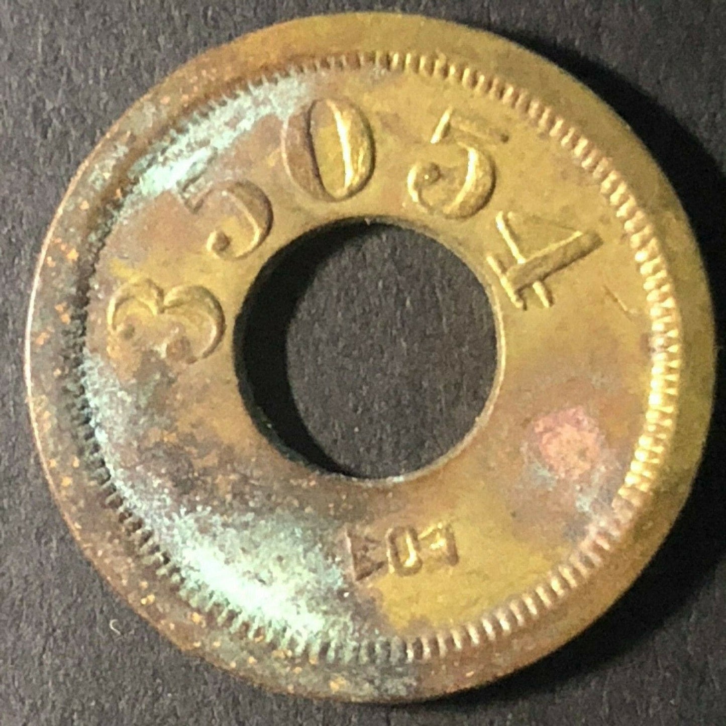 21.2mm Brass O. K. Vens 35054 Coupon Token - Fauver Collection