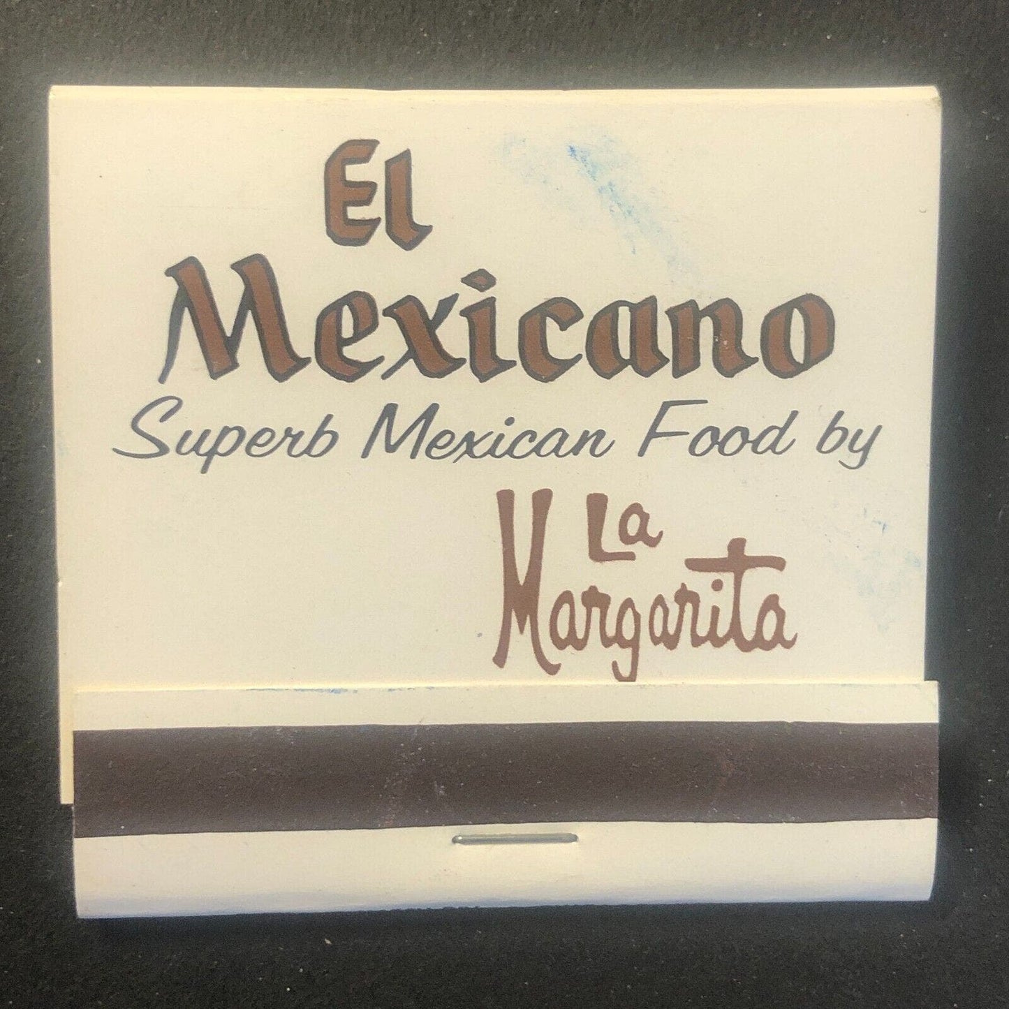 El Mexicano Restaurant Chicago Full Vintage Matchbook c1964-73 Scarce VGC