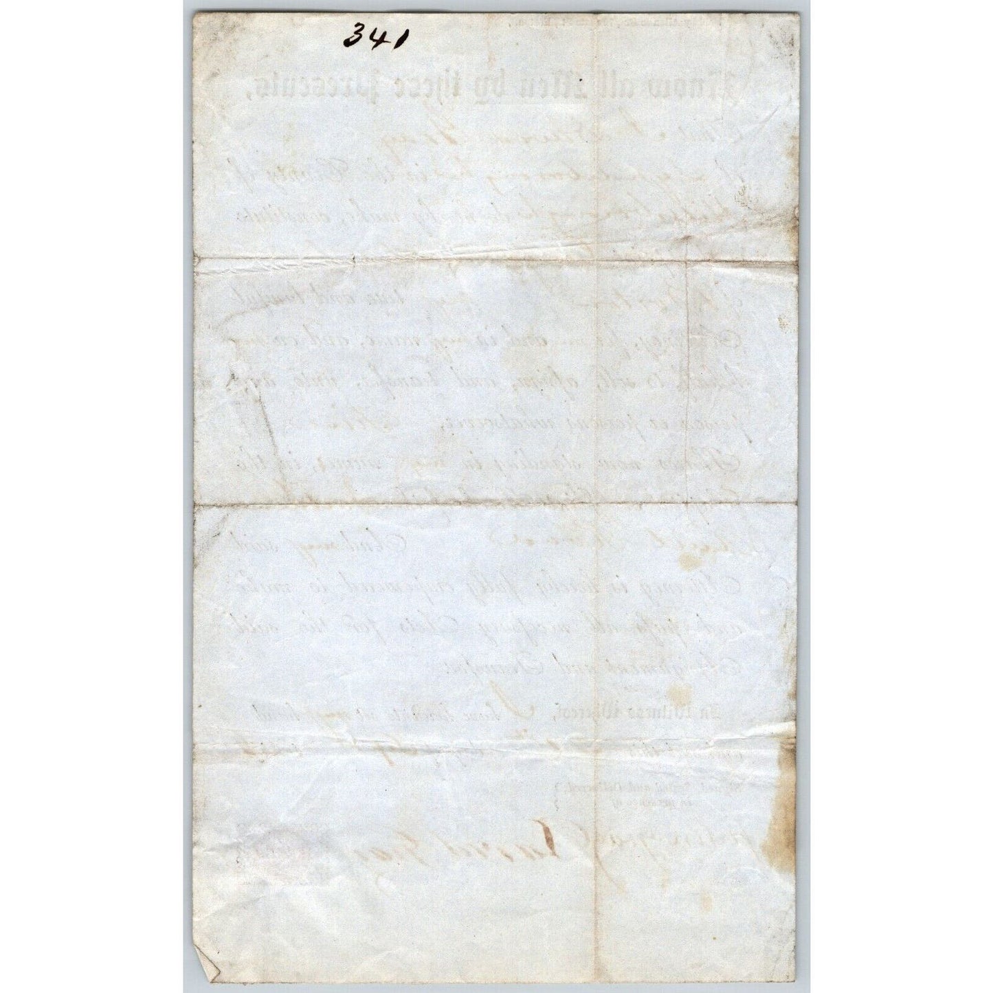 1846 Boston MA Power of Attorney re: Northern Railroad Stock David Gray