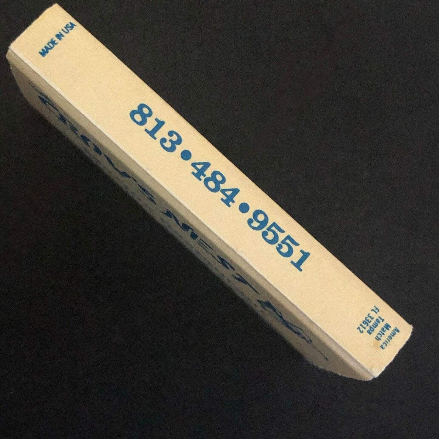c1980's Wooden Matchbox Matchbook Crow's Nest Restaurant South Jetty, Venice FL