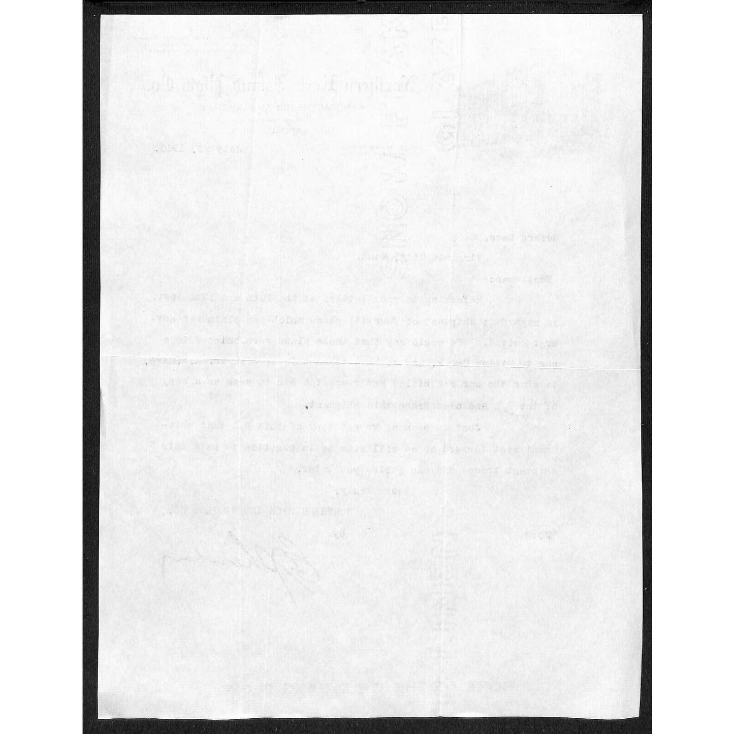 Northern Rock Island Plow Co. Minneapolis 1910 Letterhead Buford* re: Order