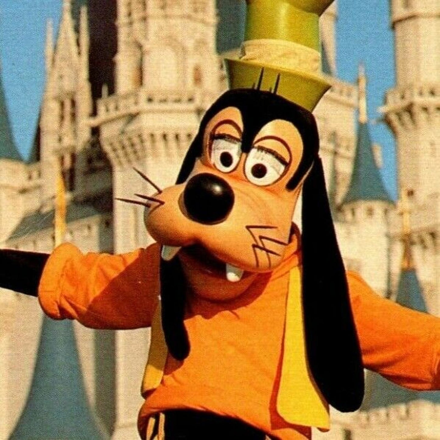 Vintage Disney World Postcard - Mickey's Full-Time Buddy, Goofy