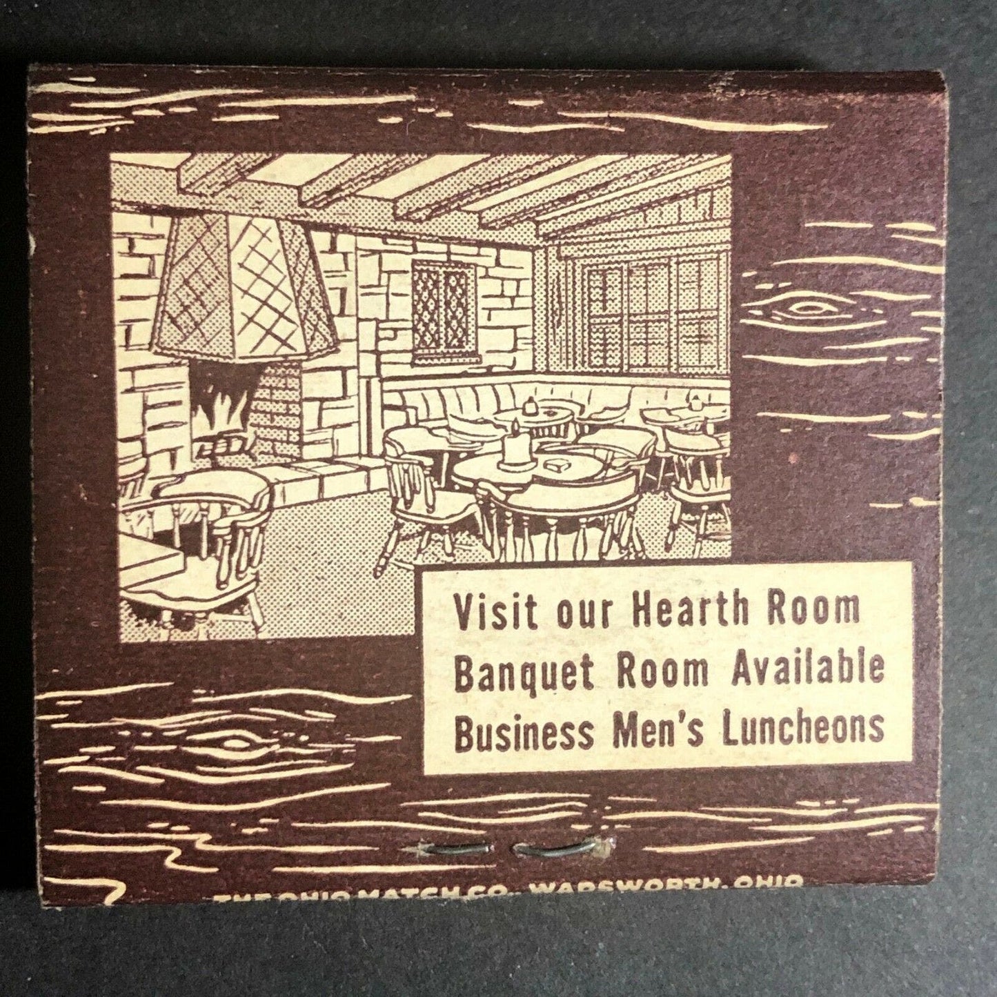 Scarce c1940's-50's Full Matchbook Rancho Hillcrest Steak House Pasadena, CA