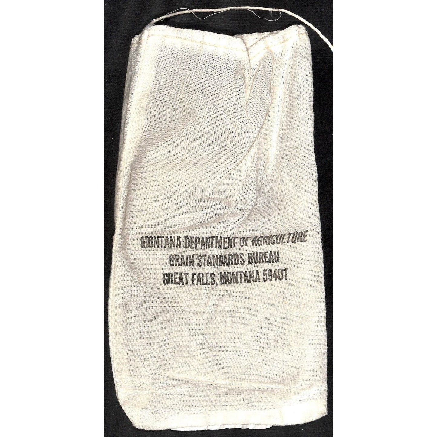Great Falls, MT Montana Department of Agriculture Sturdy Cotton Coin Bag VGC