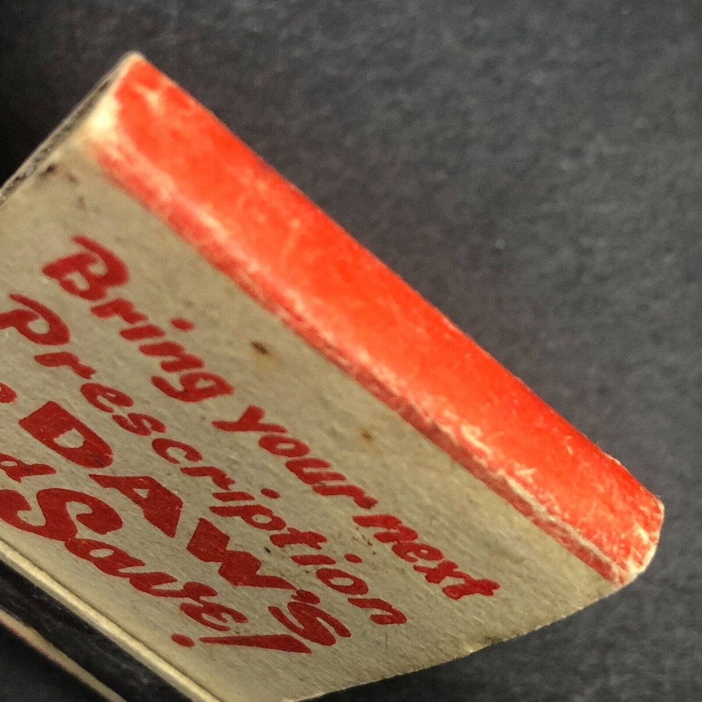 Daw's Cut-Rate Drugs (Rochester NY) Half Full (-8) Matchbook c1940's-50's Scarce