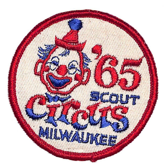 BSA Patch '65 1965 Scout Circus Milwaukee Clown - VGC Scarce