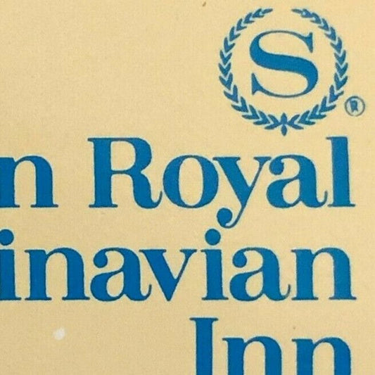 c1970's-80's Wooden Matchbox Matchbook - Sheraton Royal Scandinavian Inn