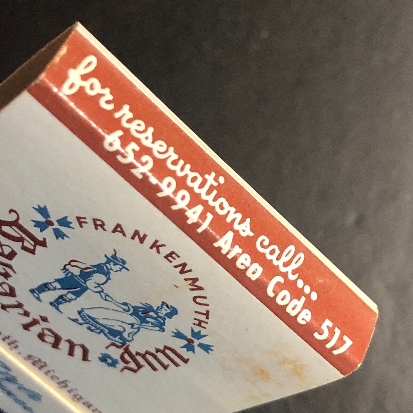 Frankenmuth Bavarian Inn Michigan Full Matchbook c1974-84 VGC