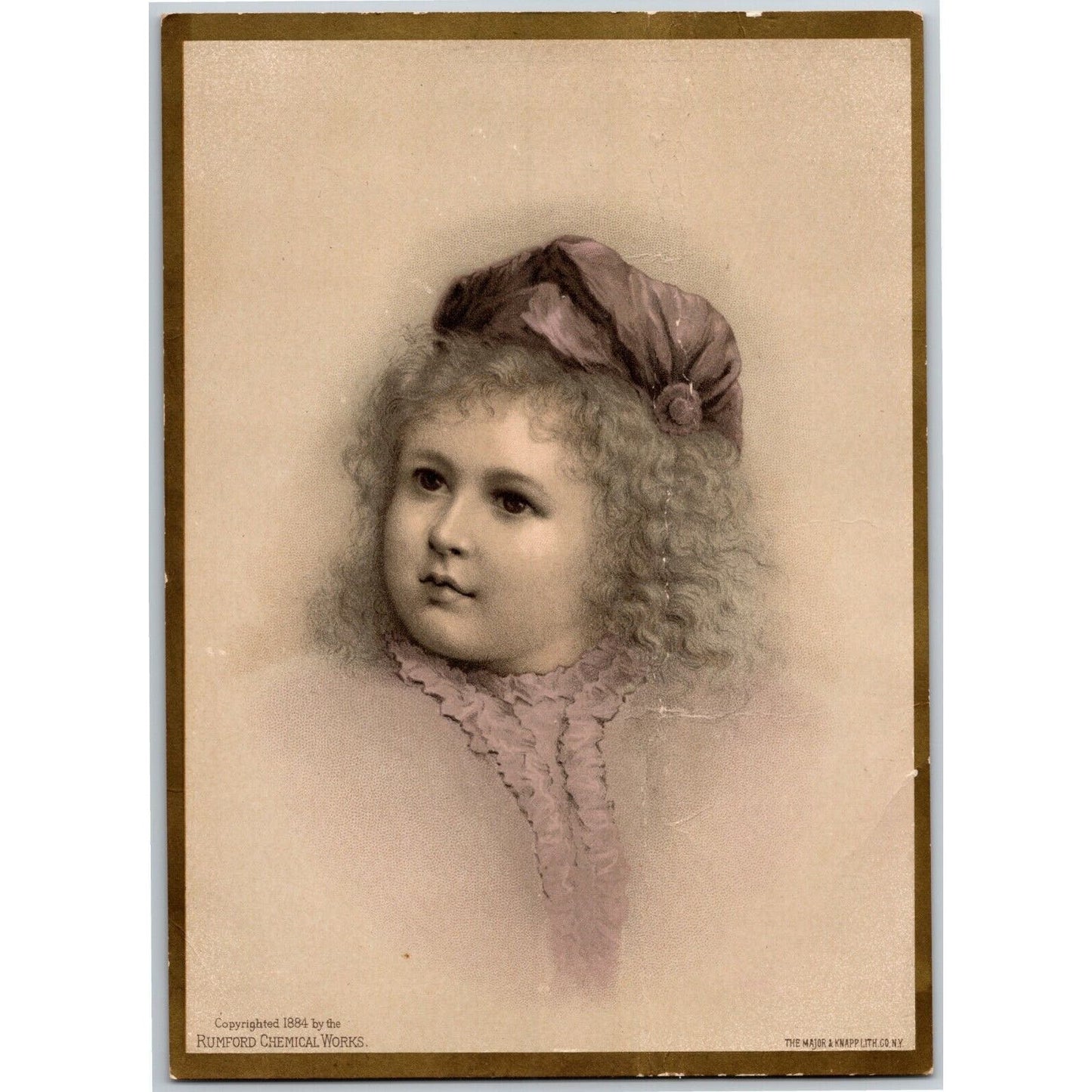 Prof. Horsford's Self-Raising Bread Preparation - Large Victorian Trade Card