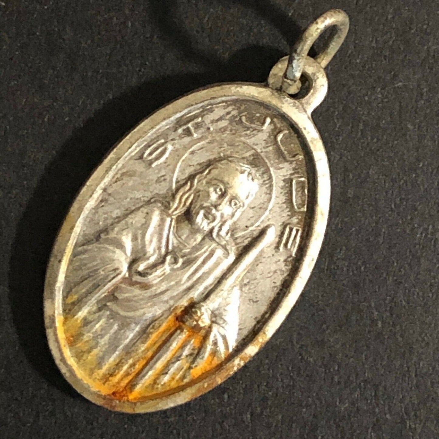 Vintage 24mm 2gm c1960's-70's St. Jude Pendant