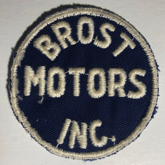 Brost Motors (Chevrolet) Depew / Lancaster, NY Vintage Embr. Patch -c1940's-50's