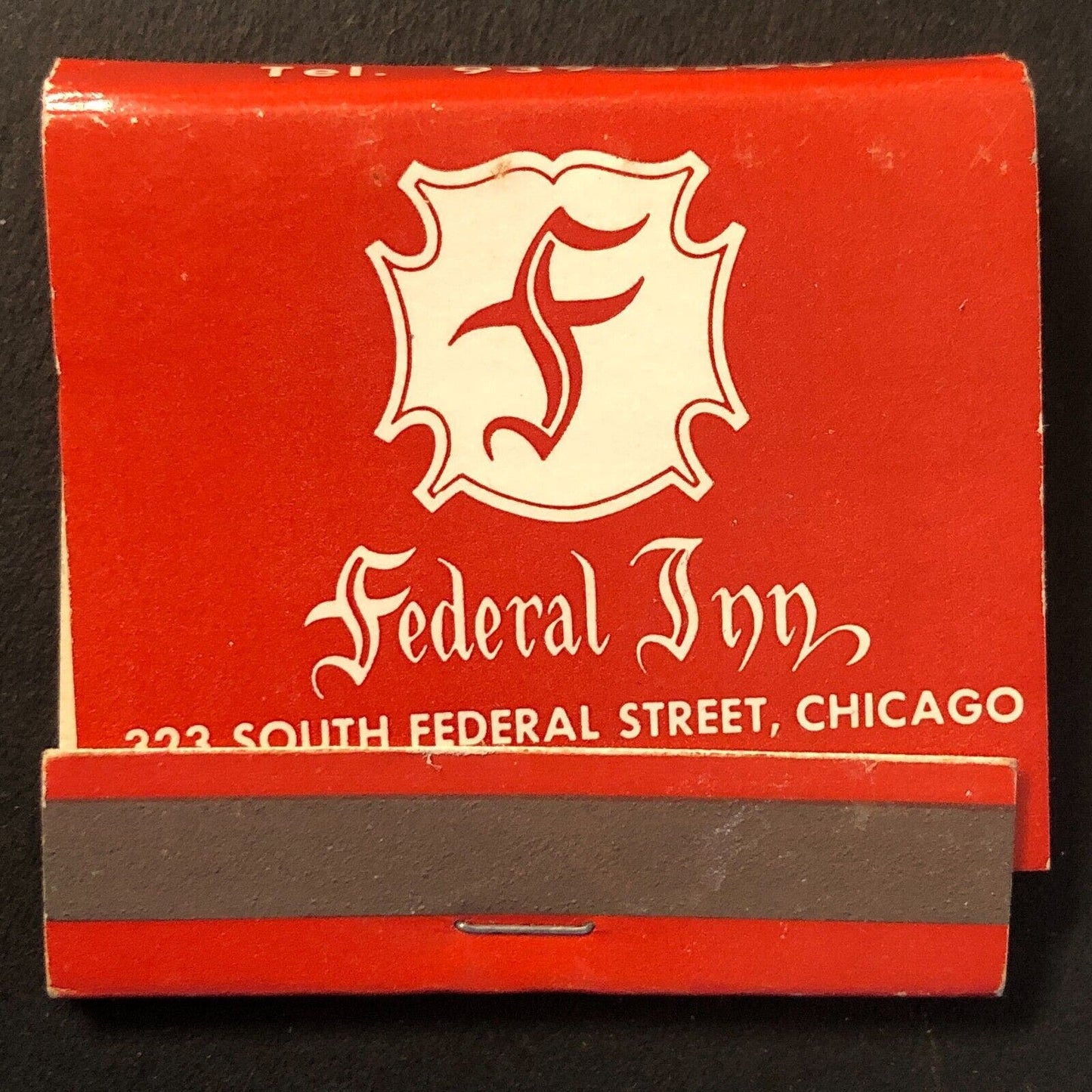 Federal Inn Restaurant Chicago Vintage Full Matchbook c1960's-73
