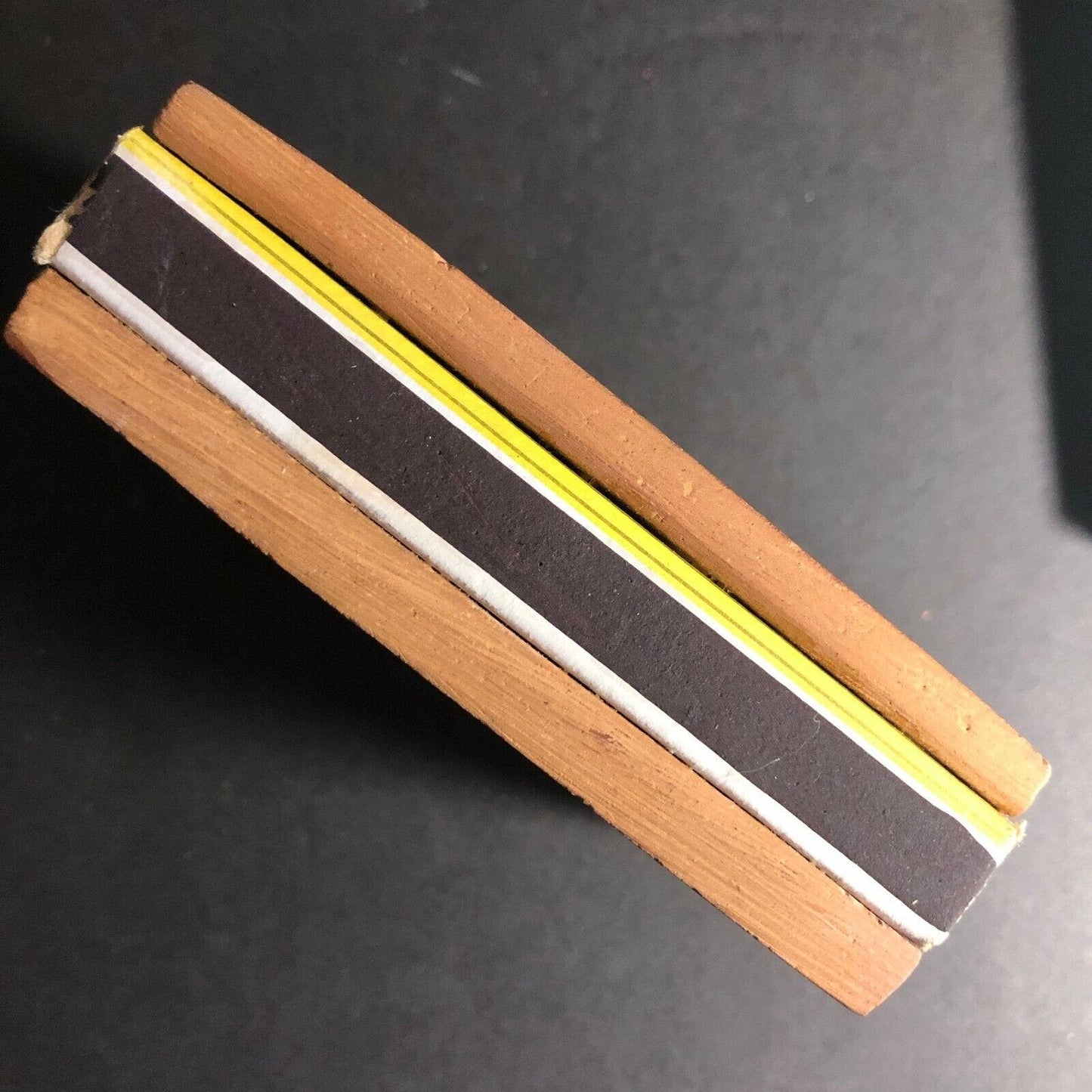 c70's-80's Souvenir Matchbook Matchbox Cancun w/ Ceramic Tile Top & Bottom