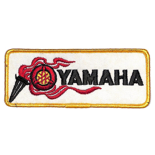 Yamaha Motorcycle Vintage Embroidered Patch 2" x 5" c1970's VGC NOS