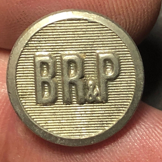 BR&P Brass Uniform Button 1/2" Browning King Co. Scarce