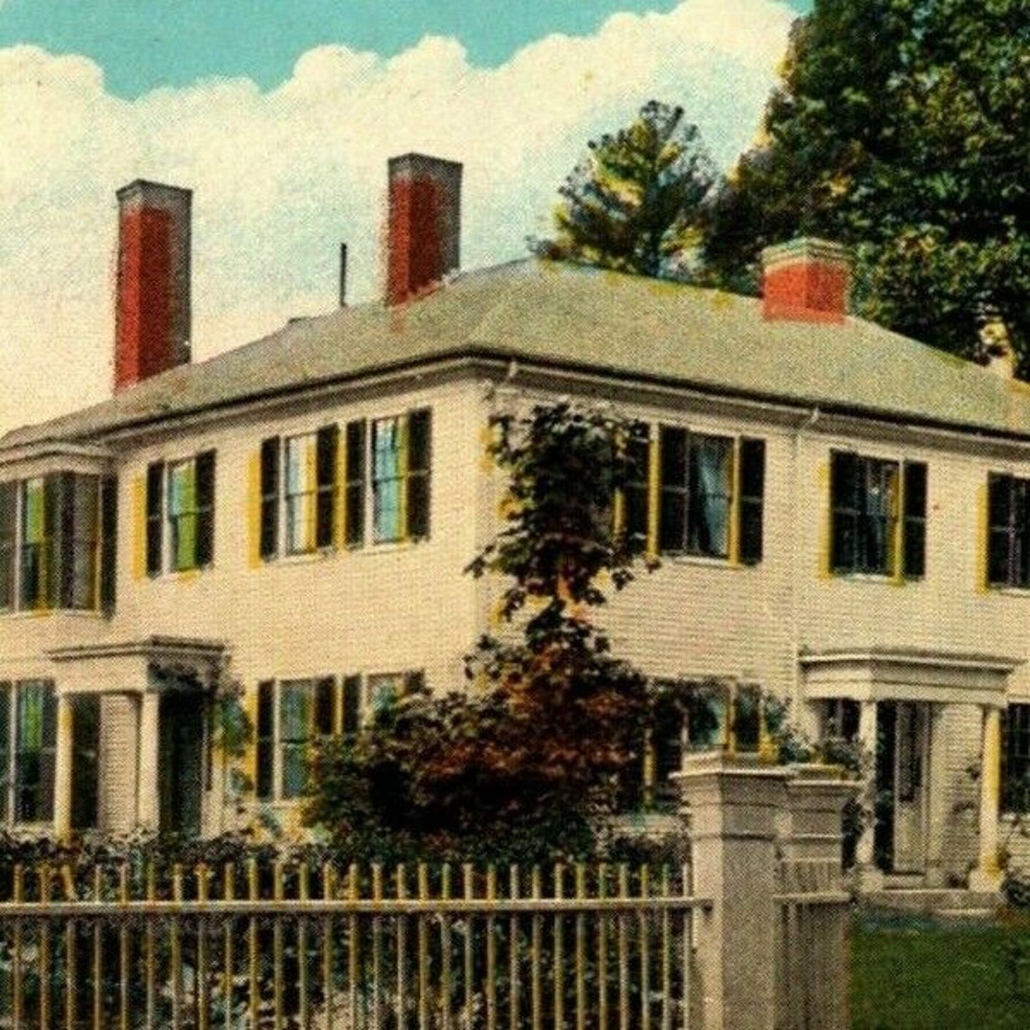 "Home of Ralph Waldo Emerson, Concord, MASS" NP Vintage Postcard