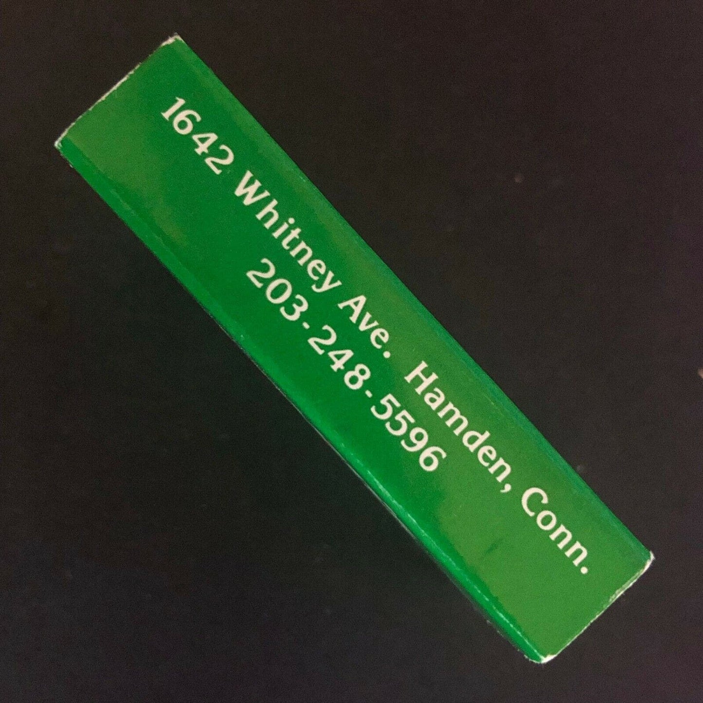 c1970's-80's Wooden Matchbox Matchbook Shawn's Restaurant Hamden, CONN
