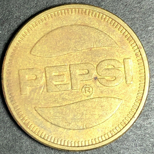 22.8mm Vintage Pepsi Camelot Park Brass Token - Modesto, CA