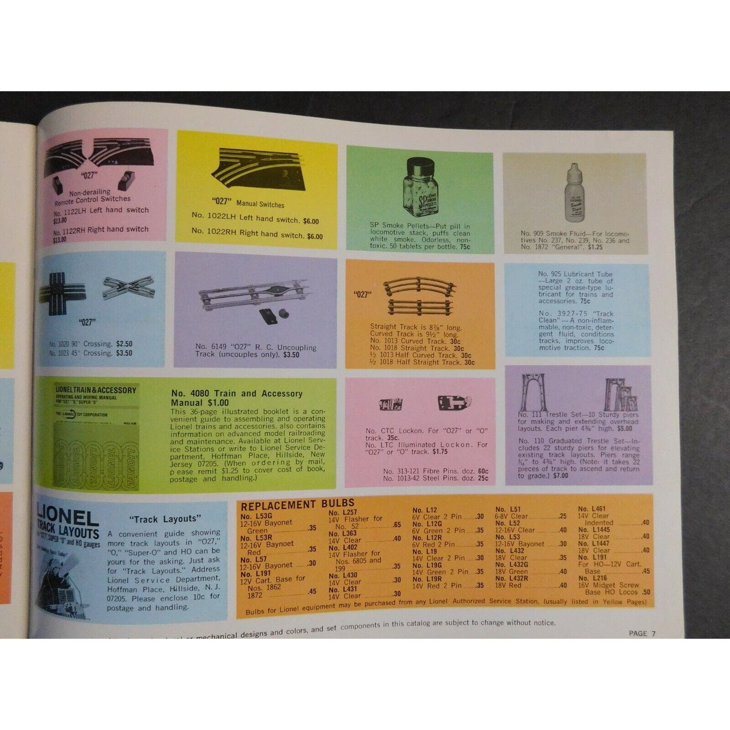Original Canadian 1969 Lionel Trains "027" 8pgs Catalog VGC