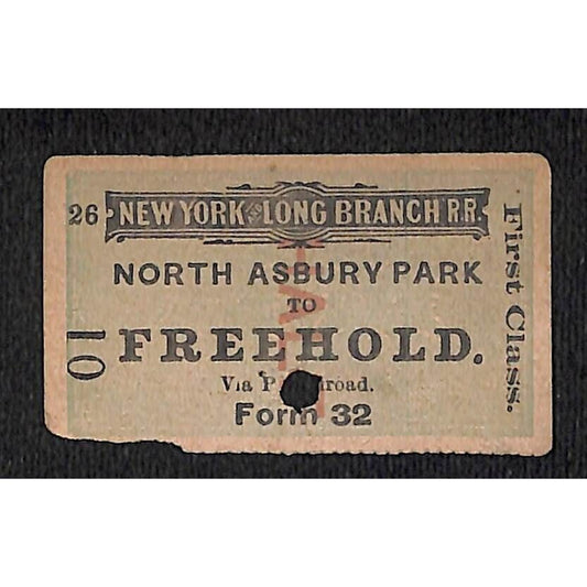 New York & Long Branch Railroad 1896 North Asbury Park to Freehold #10
