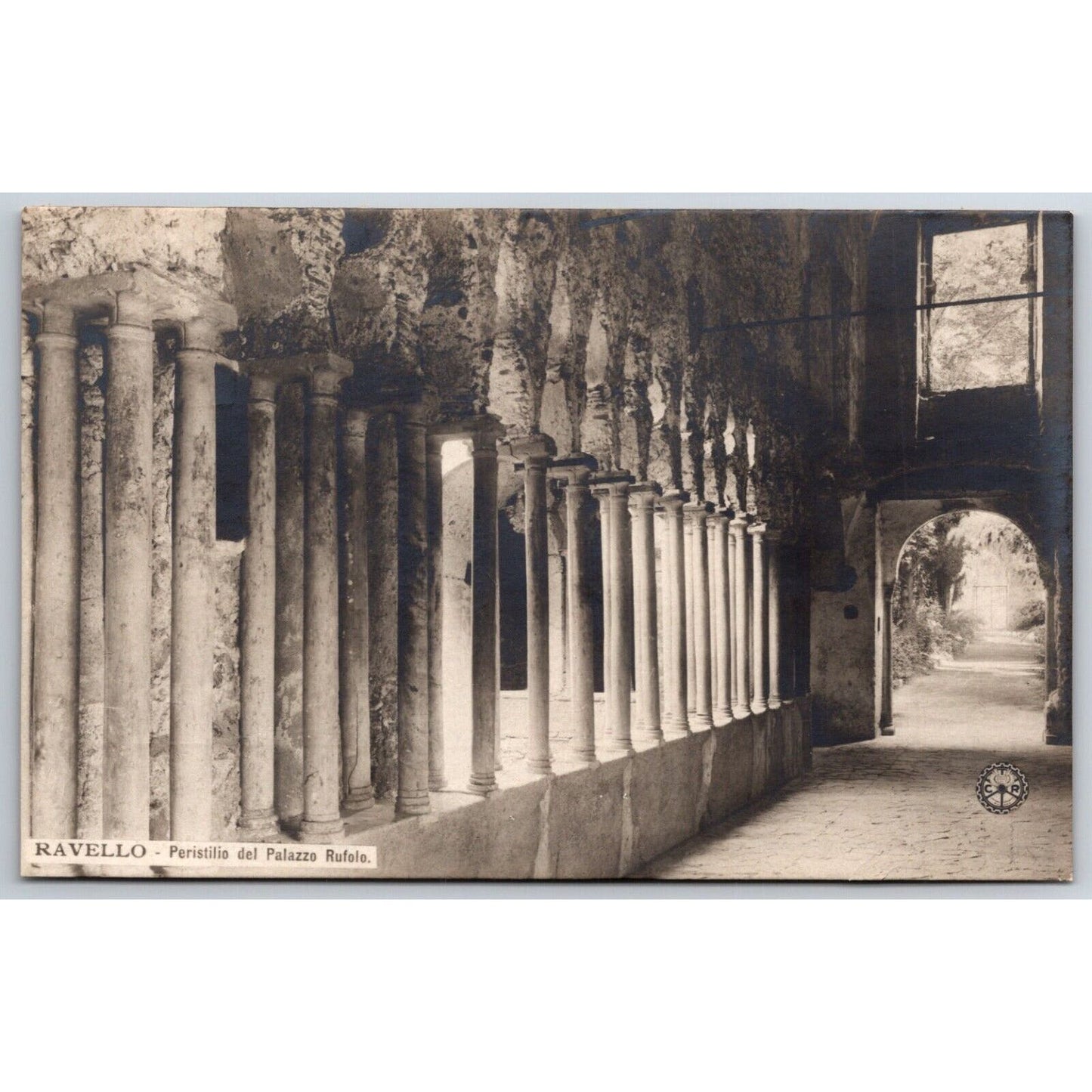 Italian Postcard Revello The Peristyle of Palazzo Rufolo 1901-1907 NP VGC