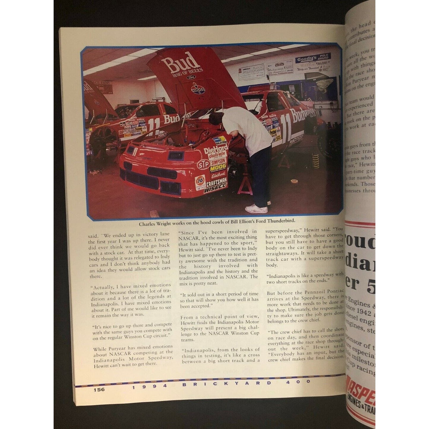 Indy / Indianapolis 500 IMS Inaugural Race Program - VGC 189 pgs.