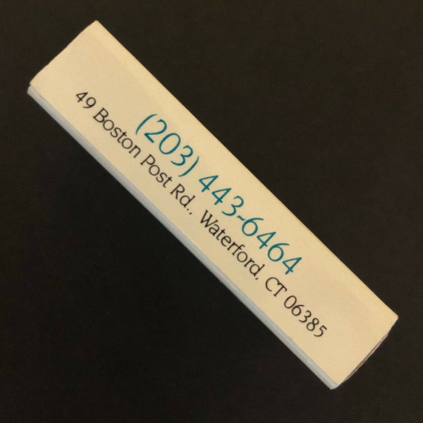 c1980's-90's Wooden Matchbox Matchbook "Post Victoria" Bistro Waterford, CT