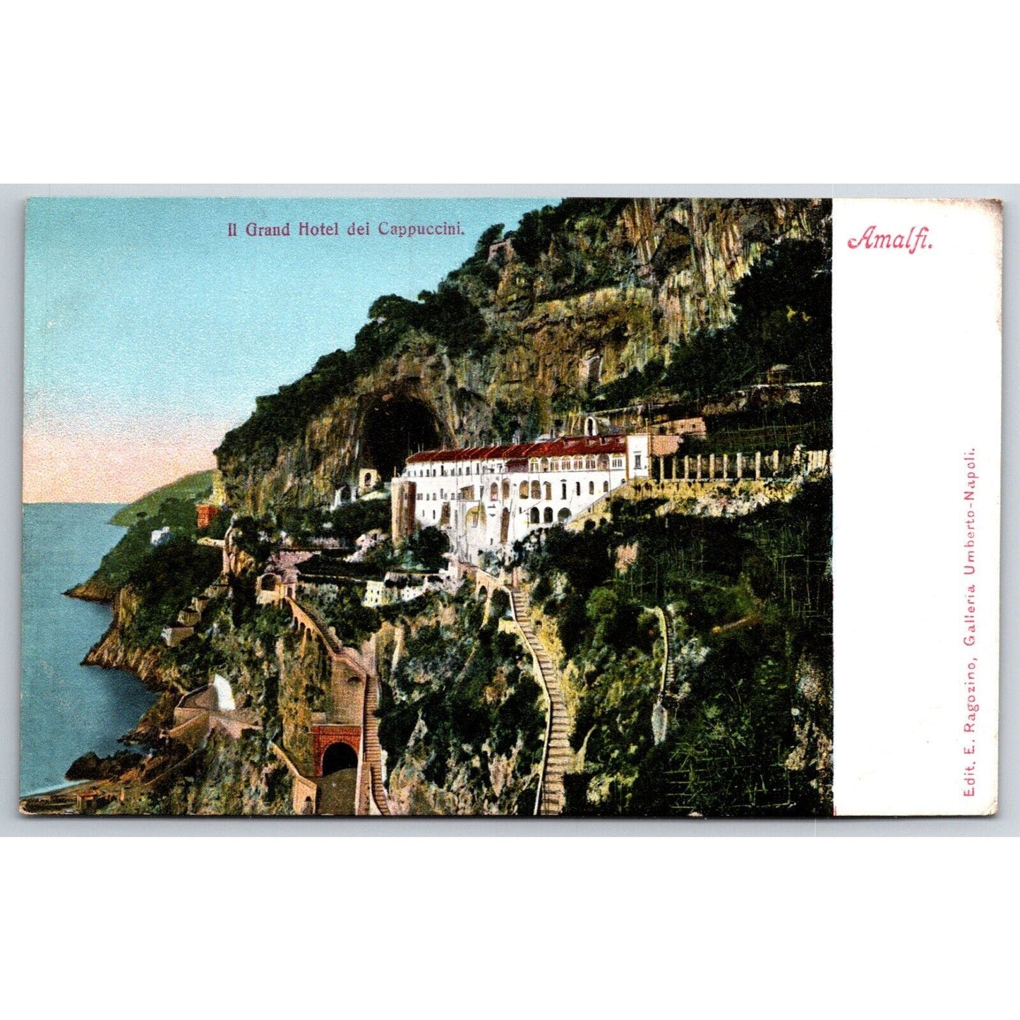 Italian Postcard Amalfi Grand Hotel dei Cappuccini 1901-1907 NP VGC