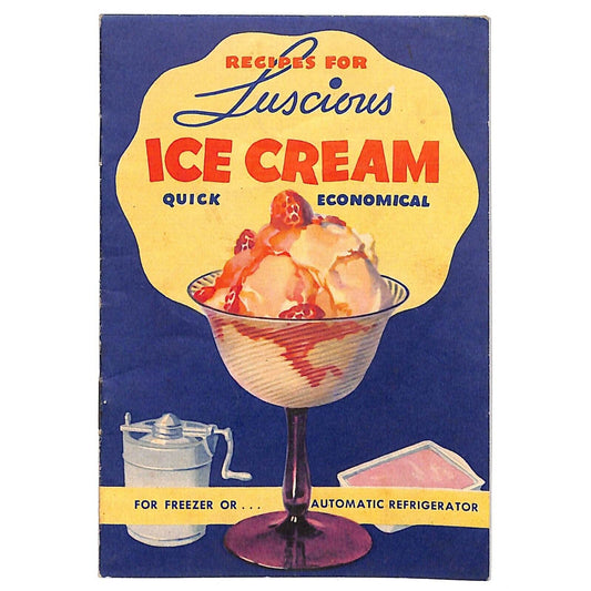 Jell-O Ice Cream Powder Recipe Booklet 1935 7pp - VGC Scarce