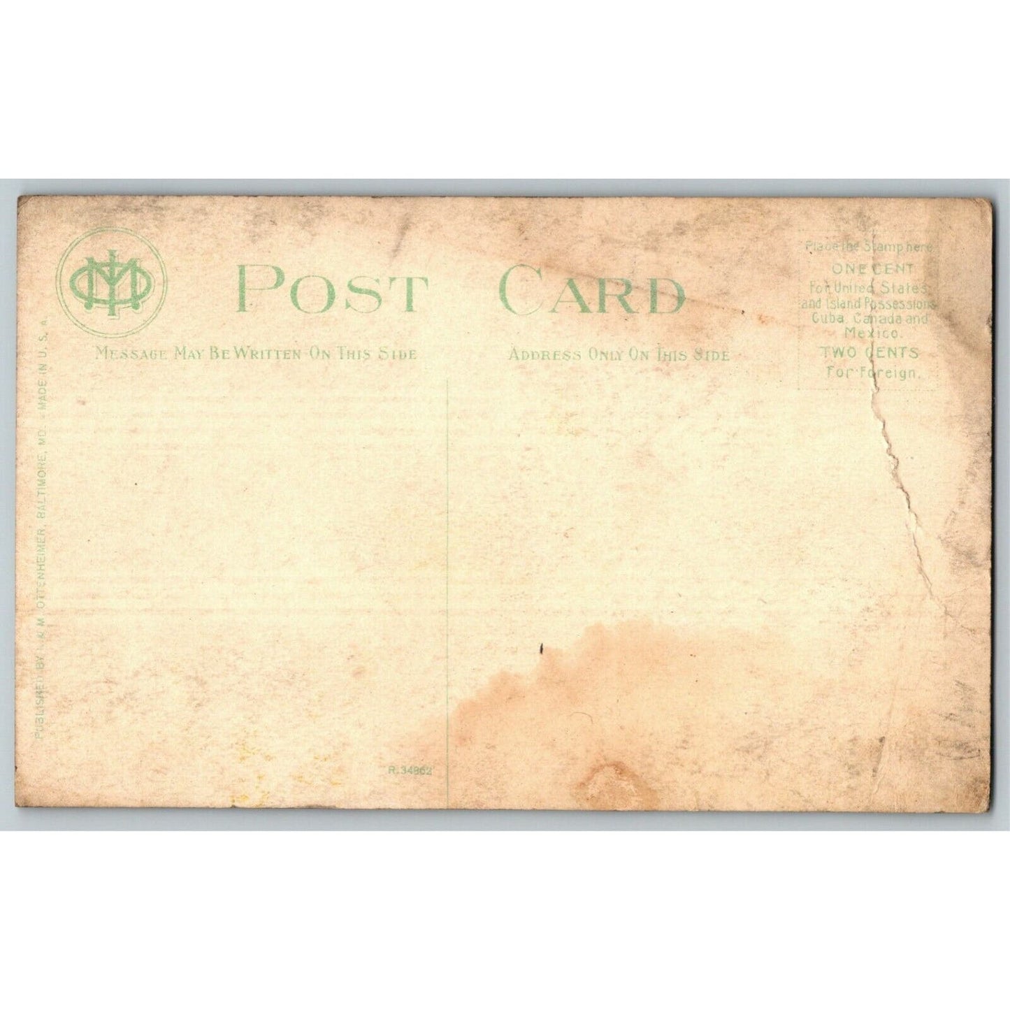 Vintage Postcard c1915 Westminster Presbyterian Church Baltimore, MD