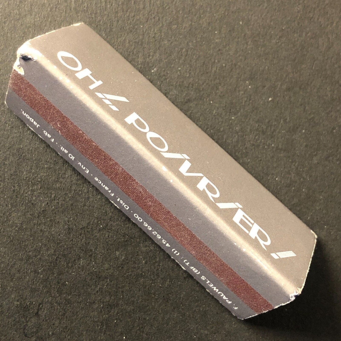 "Oh! Poivrier!" Restaurant Paris France Novelty Triangular Matchbox c1984-90