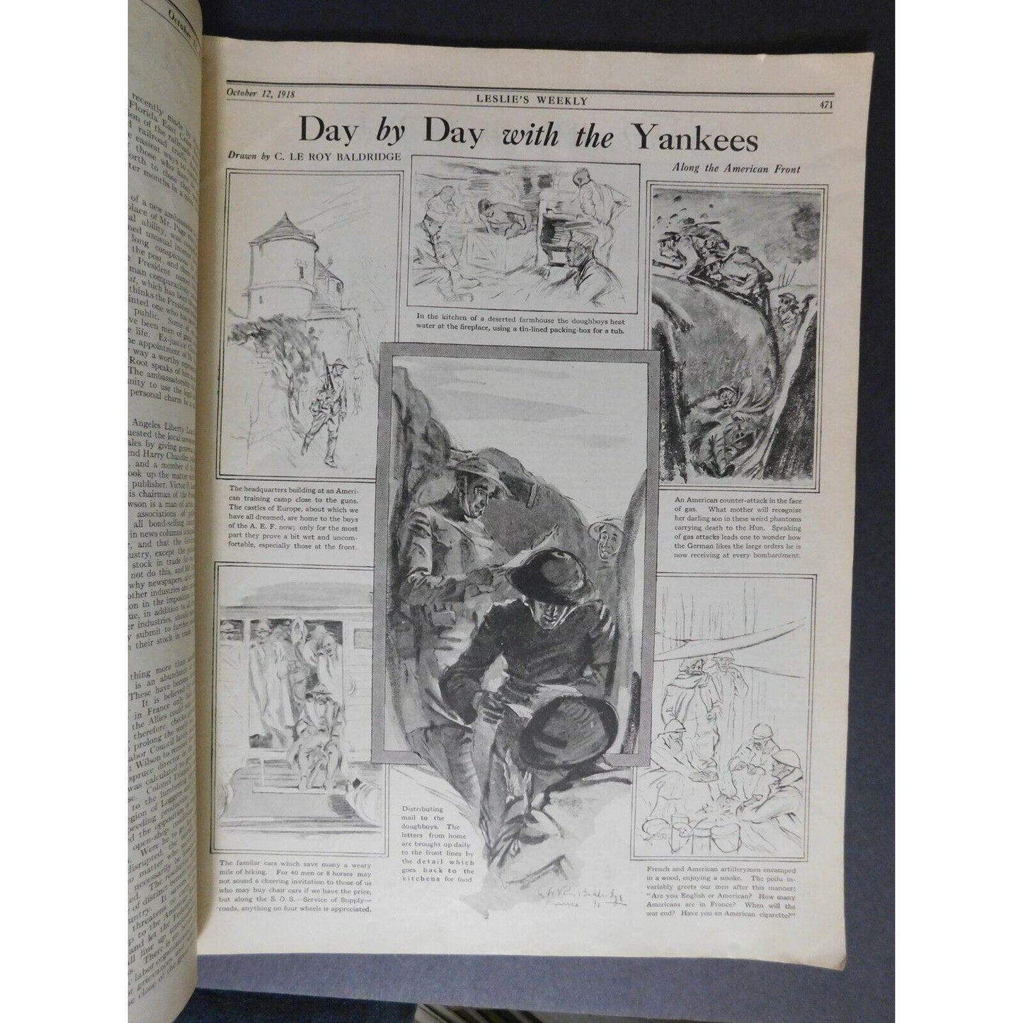 WWI Era Oct 12 1918 Leslie's "The War in Pictures" Coal ..Burning Question 28pgs