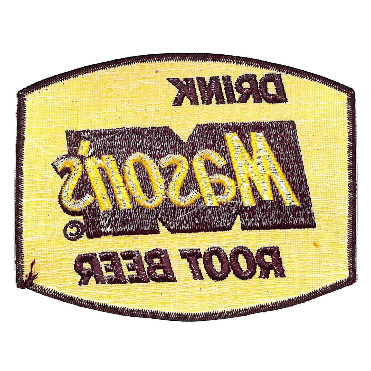 Mason's Root Beer Large Embroidered Soda Patch c1950's-60's Scarce VGC