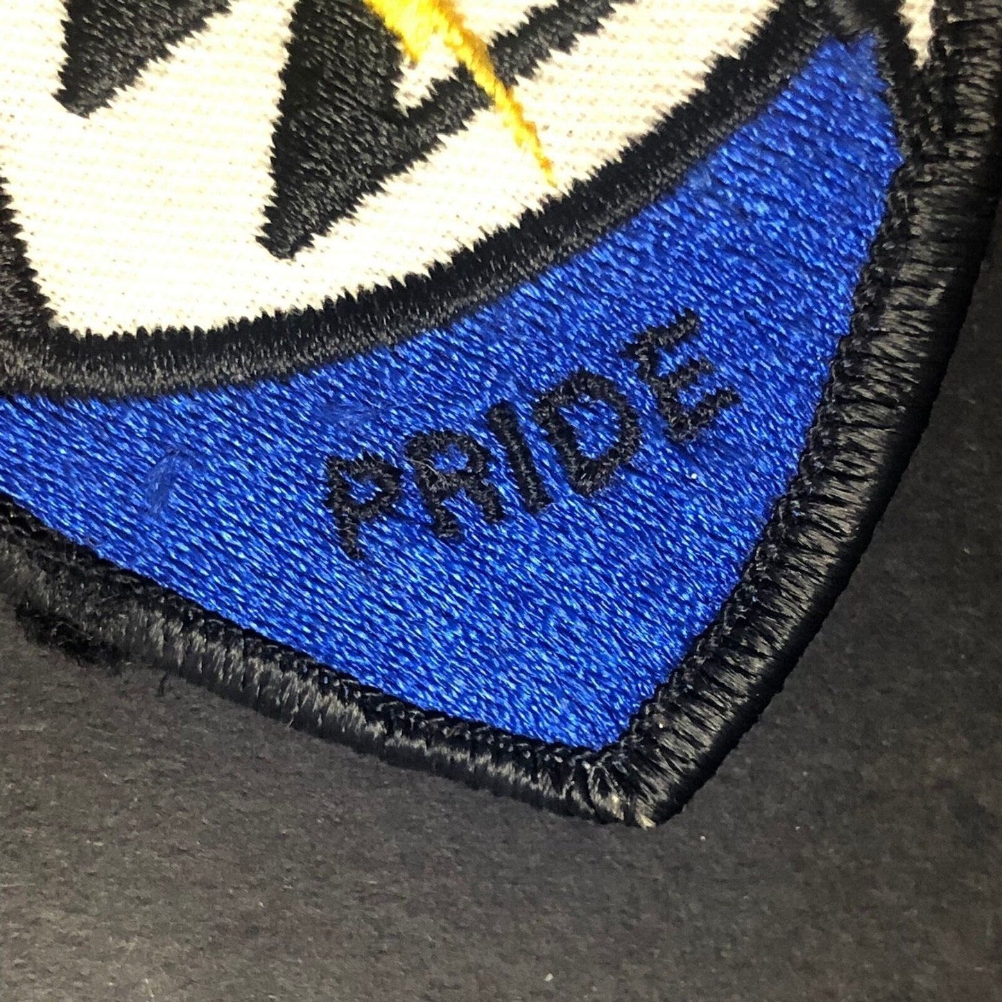 Safety / Pride / 1,000,000 Man Hours "W" Vintage Embroidered Patch c1970's