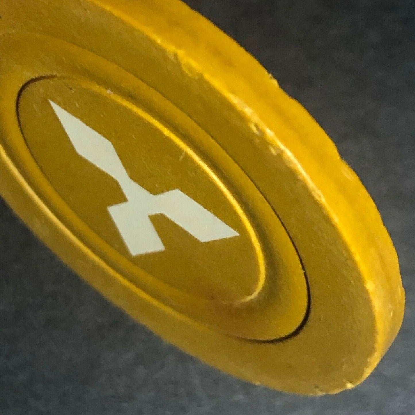 Vintage Monarch Tri-Star Design Clay Poker Chip - Eisenstadt Collection
