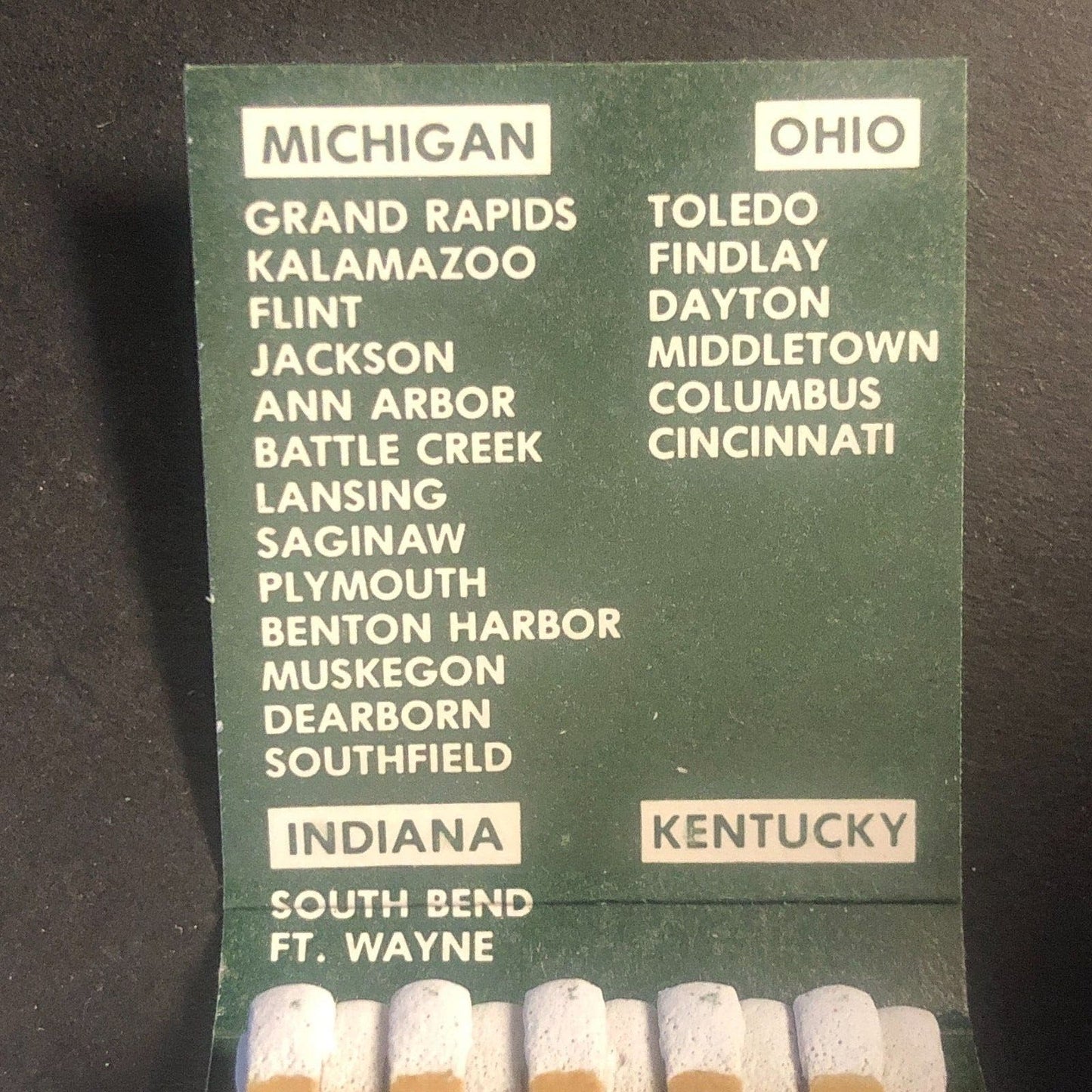 Bill Knapp's Restaurants Vintage Full Matchbook c1960's-73 VGC