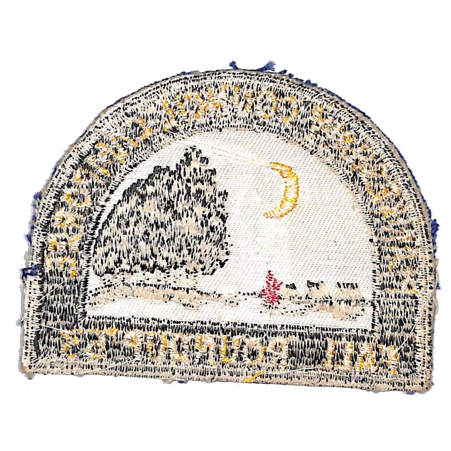 BSA Patch Piankeshaw Council Camporee Fall Roundup 1953 Crescent Moon Scarce