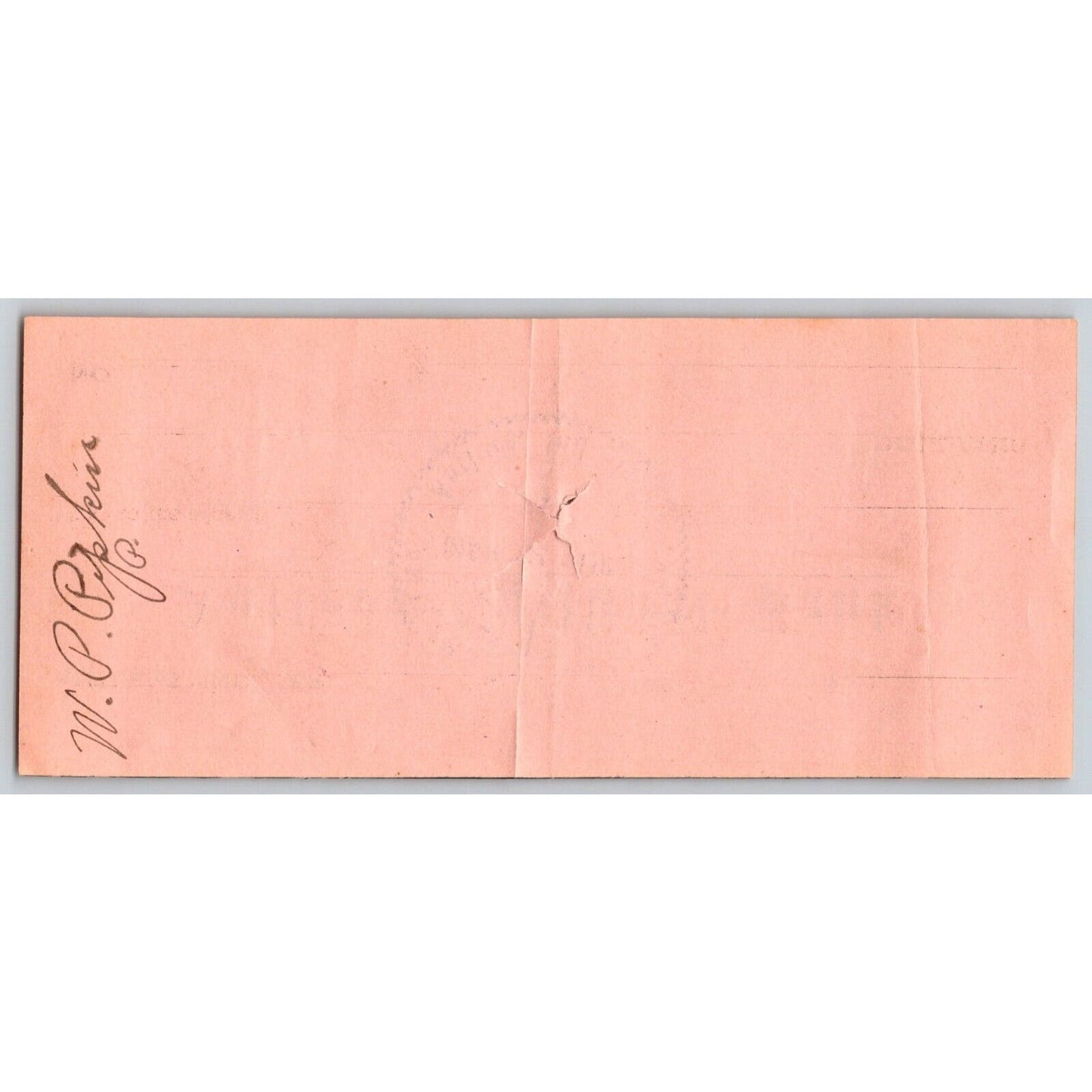 Antlers, OK 1907 Indian Territory Bank Check w/ Bold Stamp- Scarce