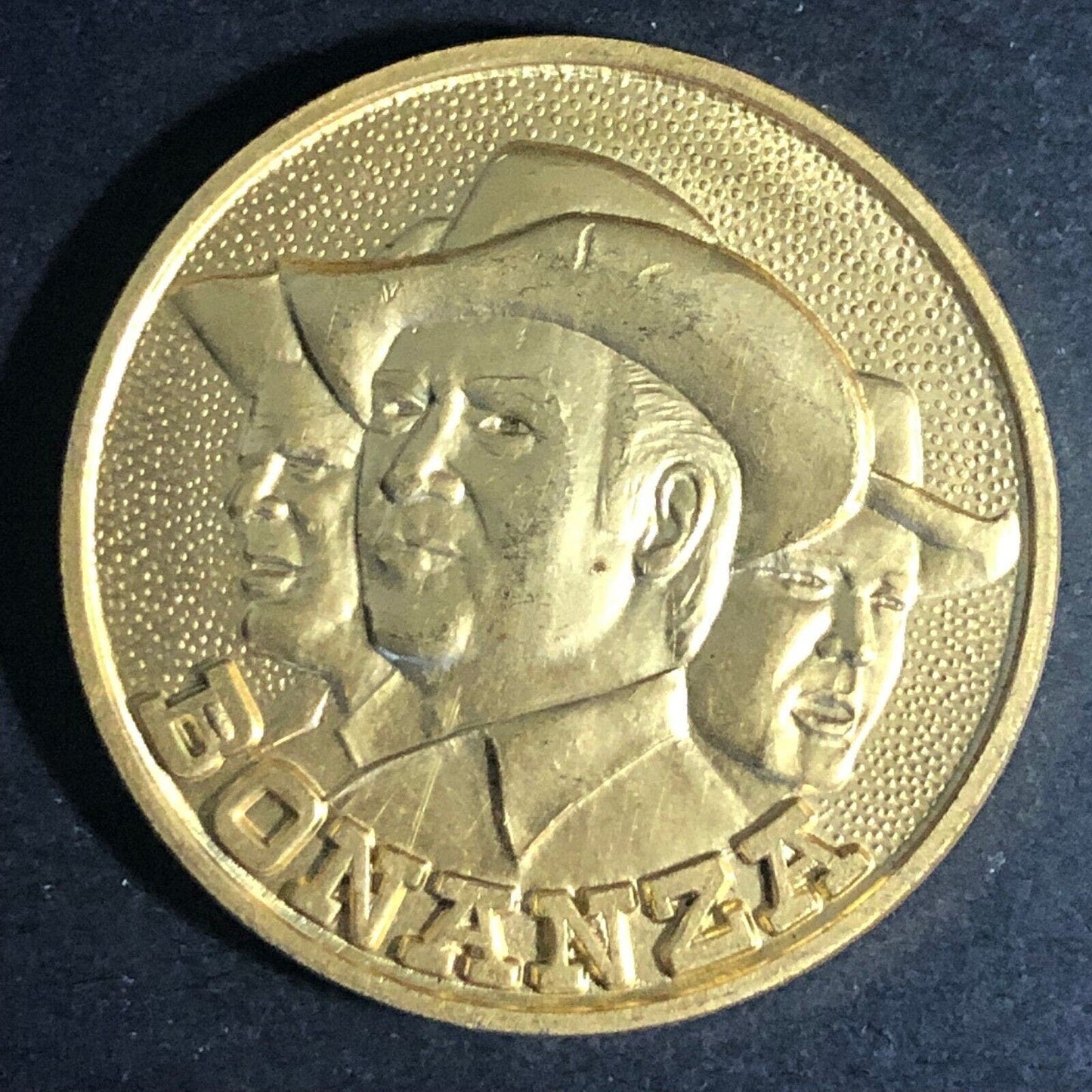Bonanza (TV Show) NBC Ponderosa Carson Virginia City Medal 30mm 1968 VGC