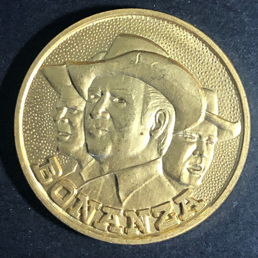 Bonanza (TV Show) NBC Ponderosa Carson Virginia City Medal 30mm 1968 VGC
