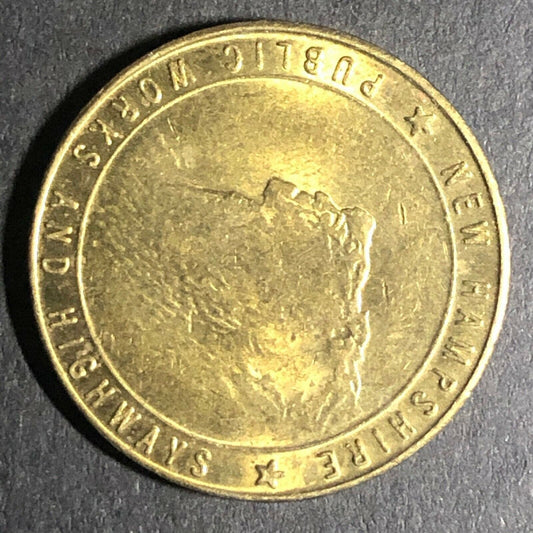 22.8mm New Hampshire Public Works and Highways Token - Fauver Coll.