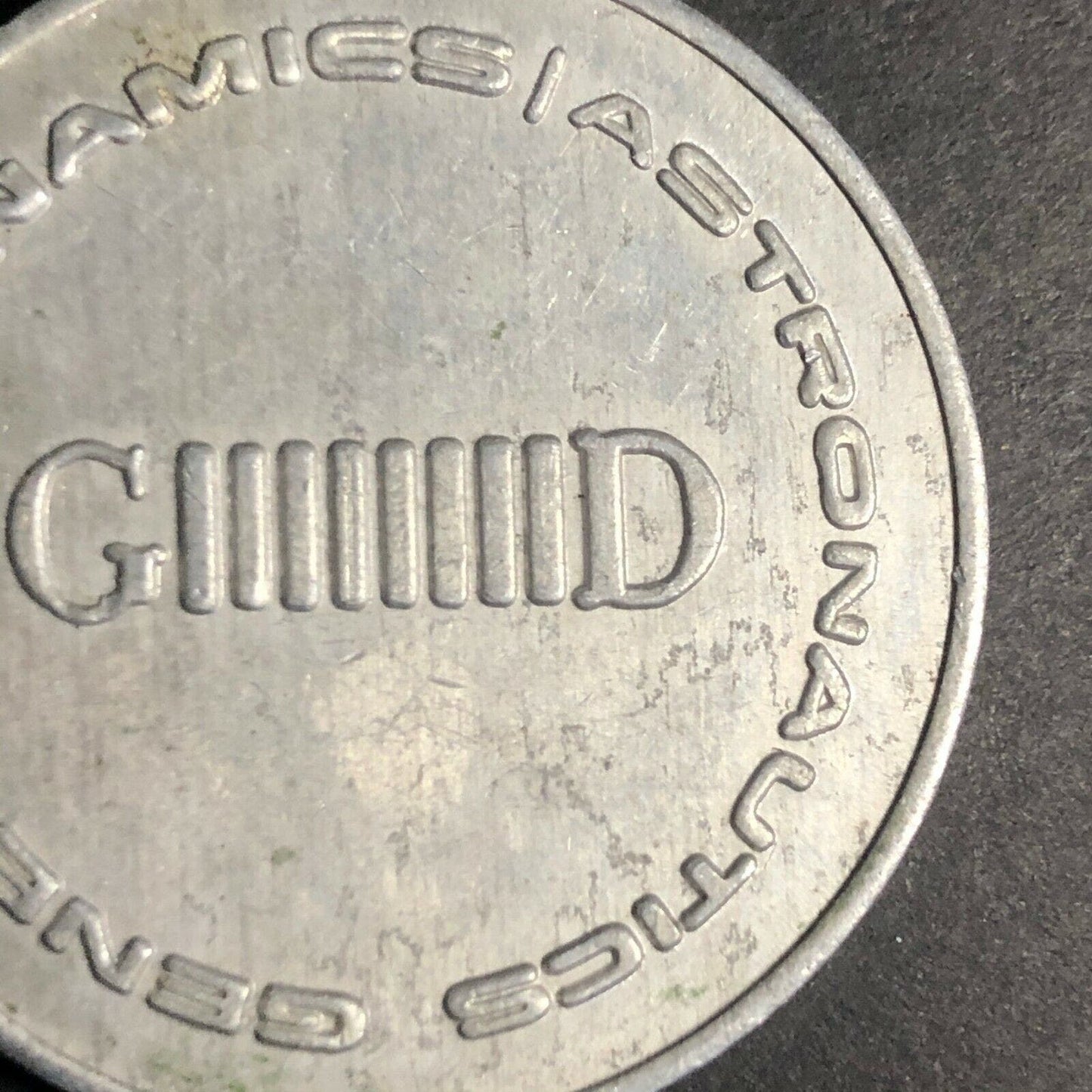 37mm Aluminum? 1963 General Dynamics Astronautics 5th Anniv. Open House Token