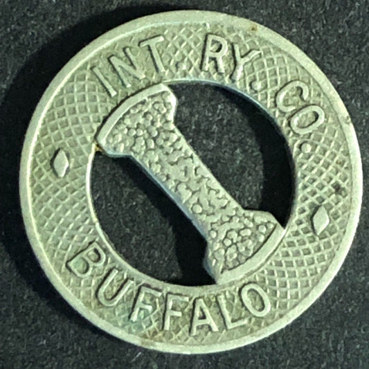 Int. RY. Co. (Buffalo, NY) WM G/F One City Fare Token 16mm