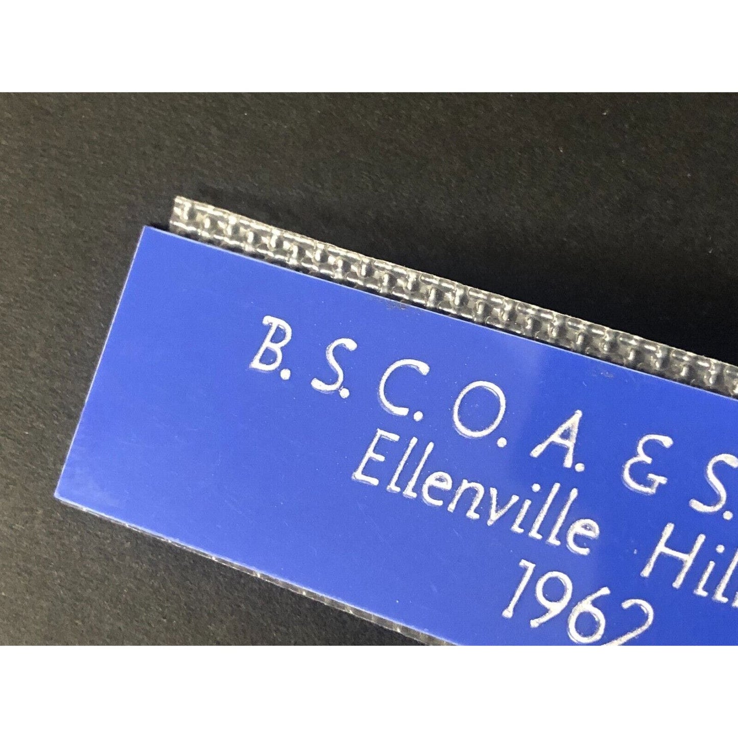 BSCOA & SMMC 1962 Ellenville Hillclimb Auto Racing Wall Plaque