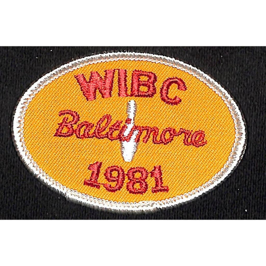 Baltimore 1981 WIBC Embroidered Bowling Patch